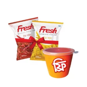 Fresh Chilli Powder And Turmeric Powder Combo (Free Jar) - 200 gm