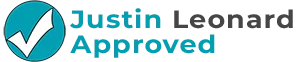 Justin Leonard Approved Logo